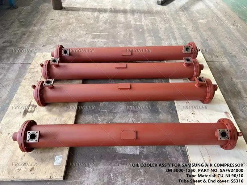 Samsung Air Compressor SM5000-1250 Oil Cooler Assy PN SAFV24000 Samsung Air Compressor SM5000-1250 Oil Cooler Assy PN SAFV24000